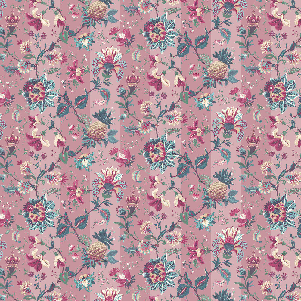 Crown Jewels Wallpaper - Pink - by Arthouse