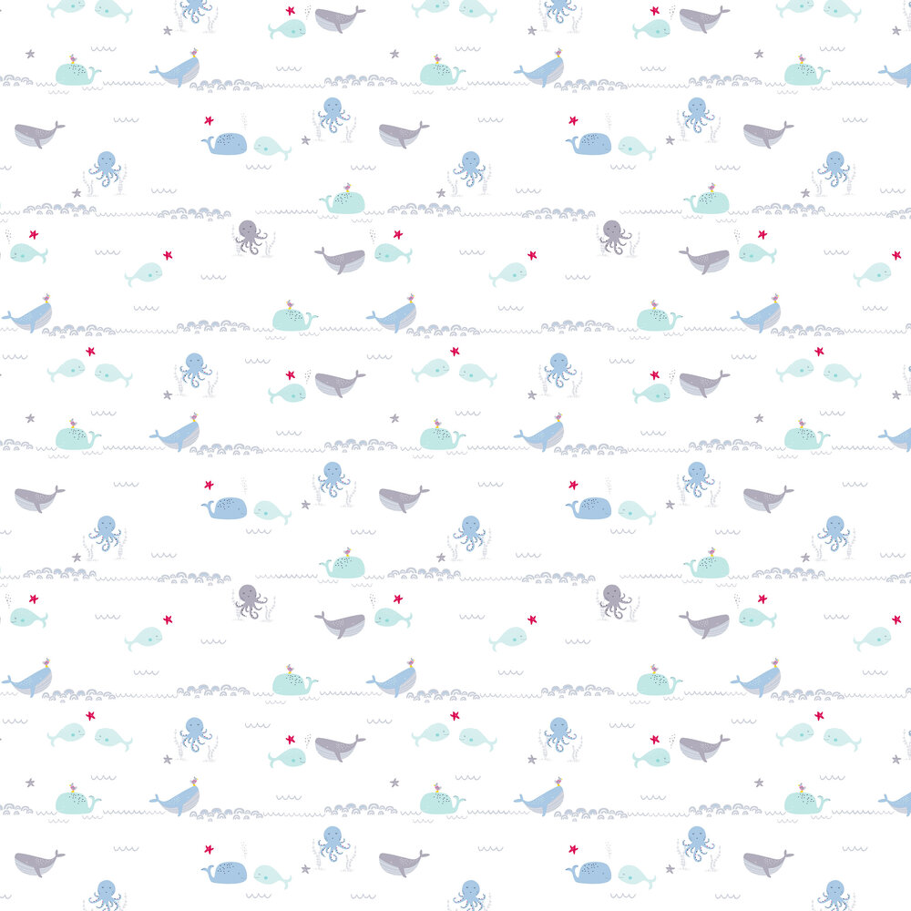 Under the sea Wallpaper - White - by Albany