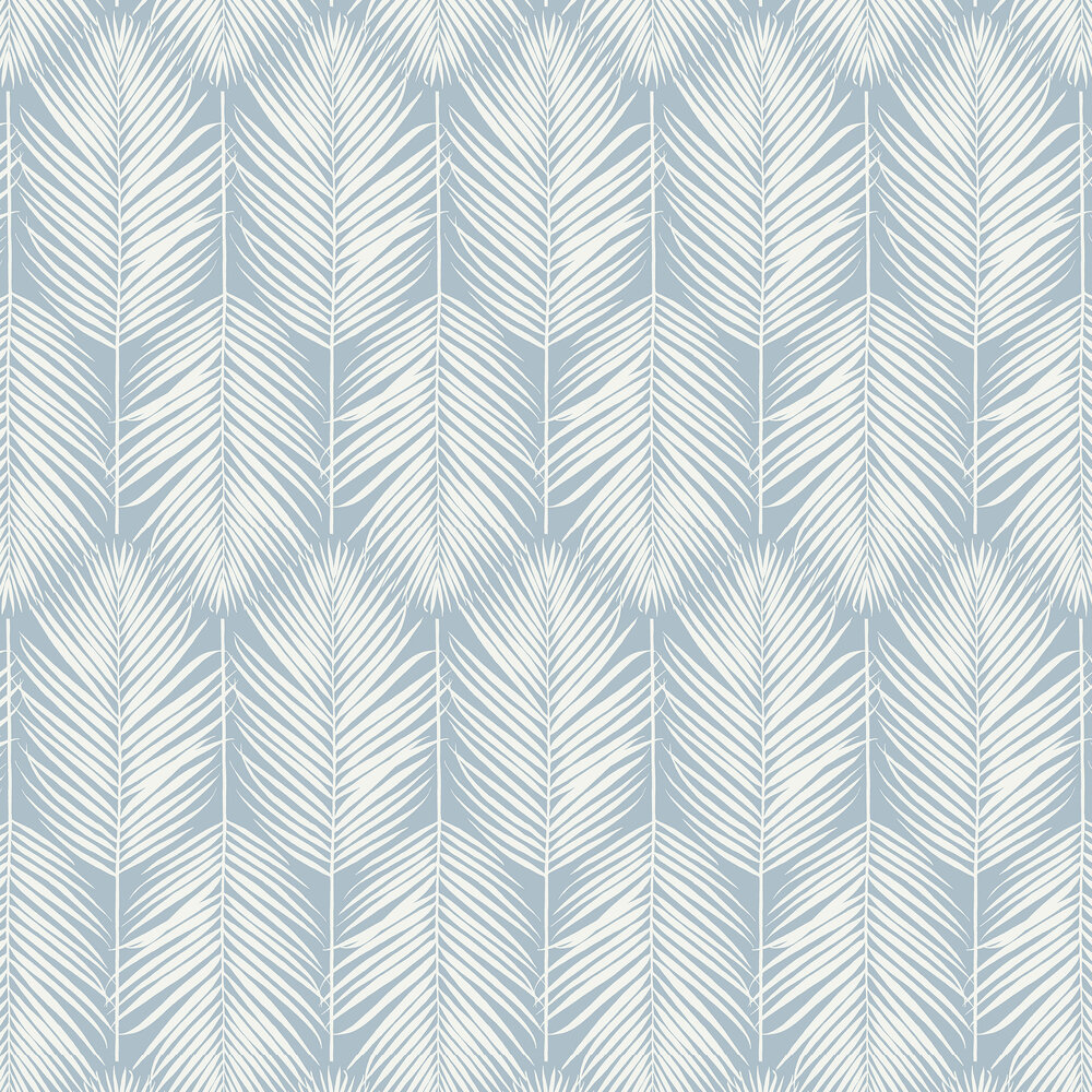 Athena Palm Wallpaper - Hampton Blue - by Etten