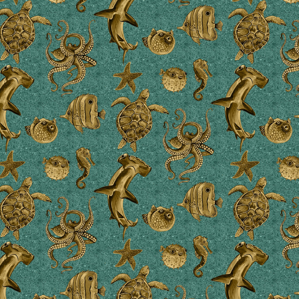 Thalassophile Wallpaper - Ocean - by Wear The Walls