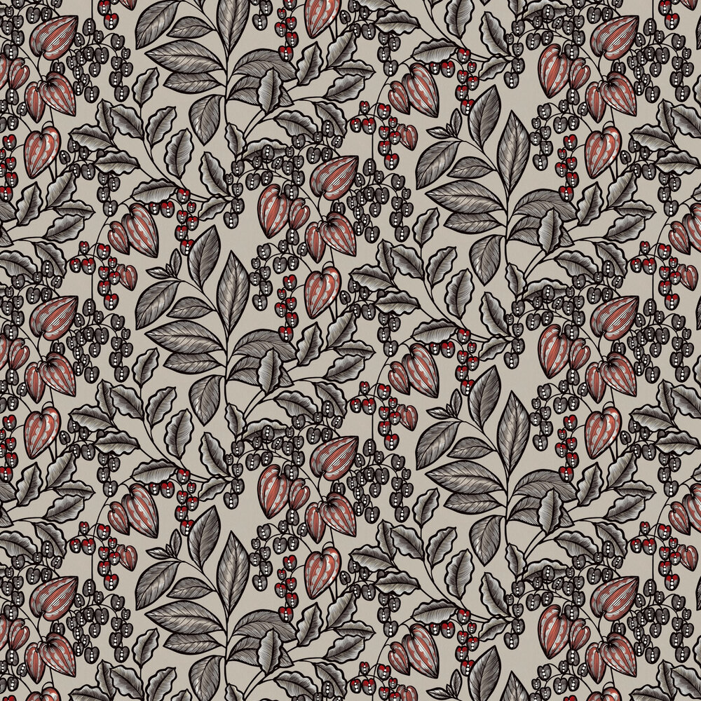 Trailing Vines Wallpaper - Taupe - by Architects Paper