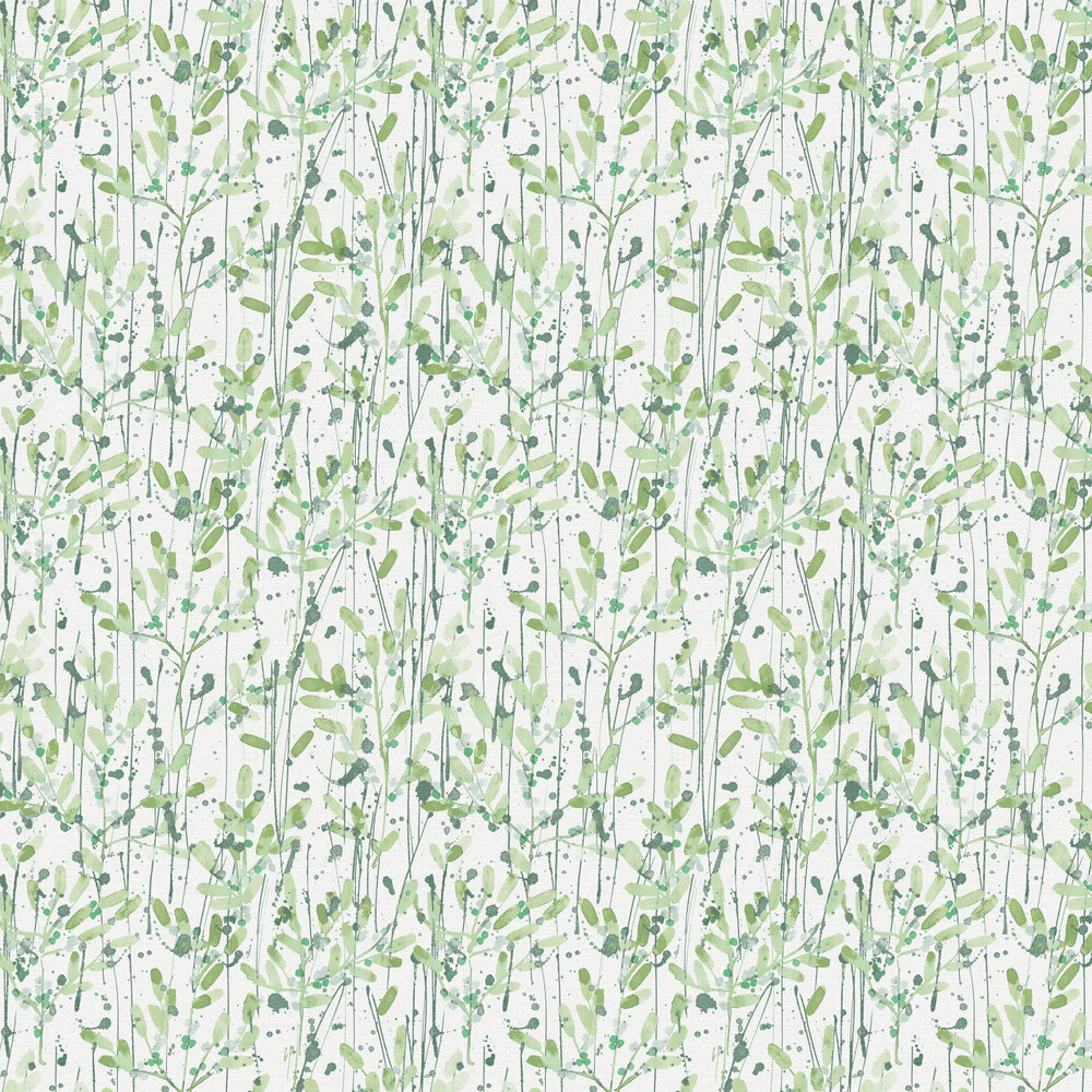 Leandra Wallpaper - Green - by A Street Prints