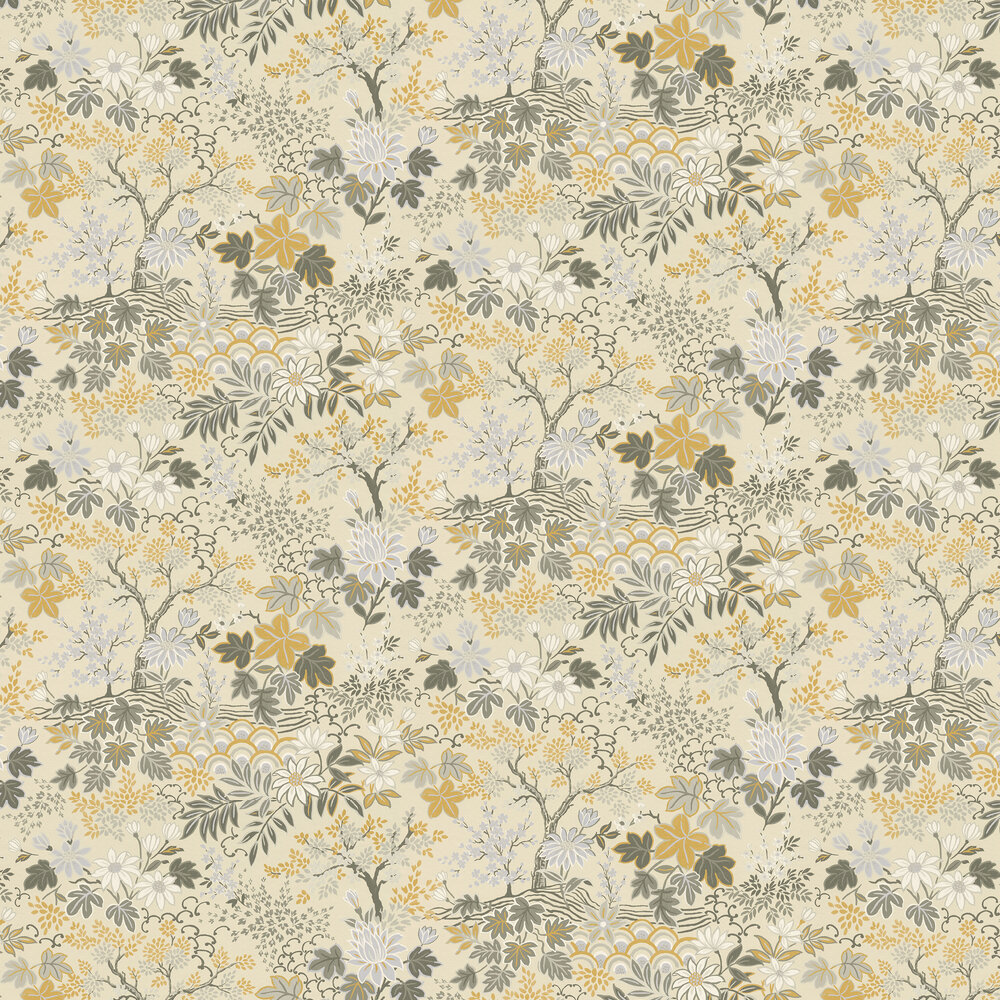 Spring Floral Wallpaper - Yellow - by Albany