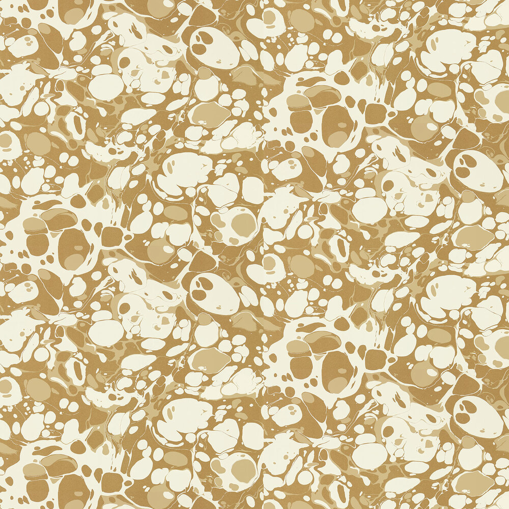 Marble Wallpaper - Incense/Soft Focus/Gold - by Harlequin