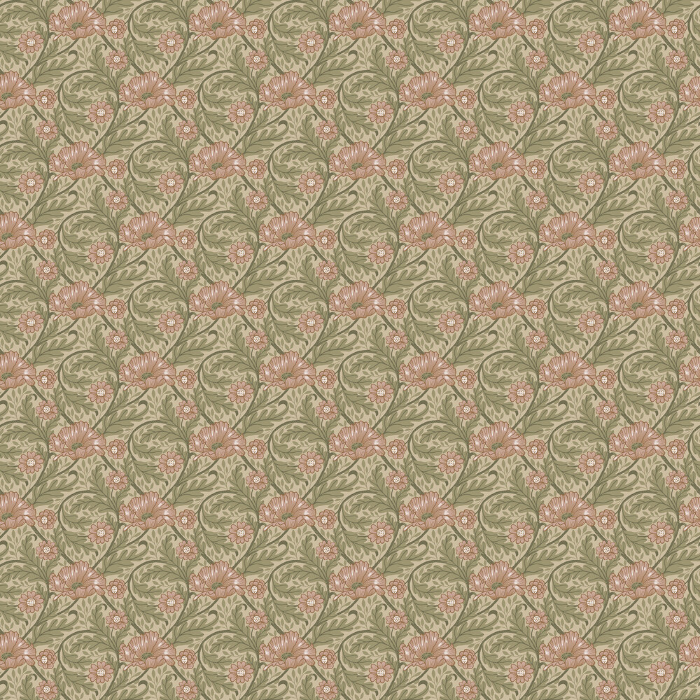Esther Wallpaper - Green - by Galerie