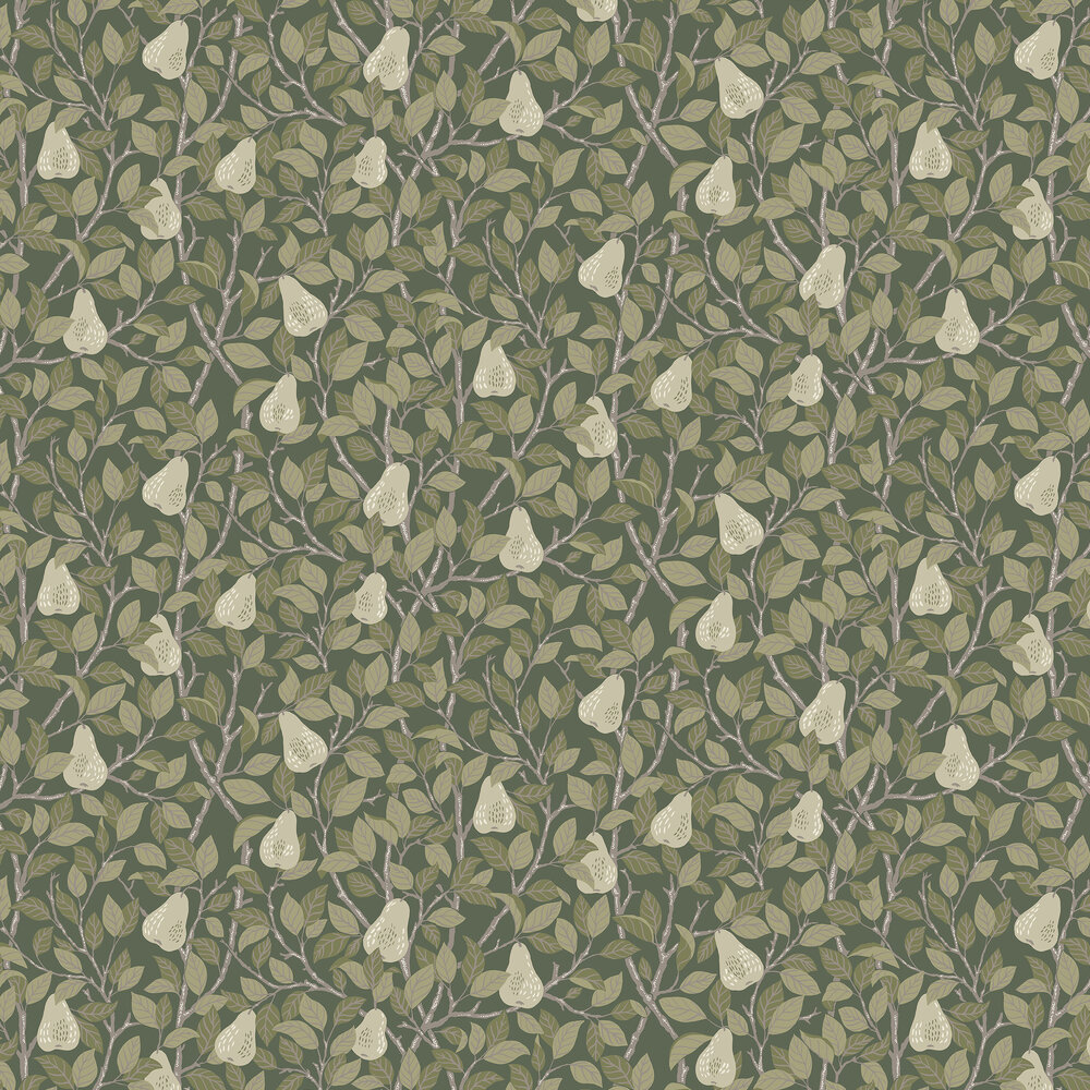 Pirum Wallpaper - Green - by Galerie