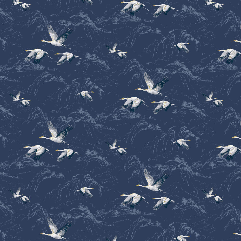 Animalia   Wallpaper - Midnight - by Laura Ashley