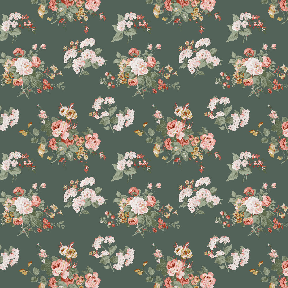 Rosemore  Wallpaper - Fern - by Laura Ashley