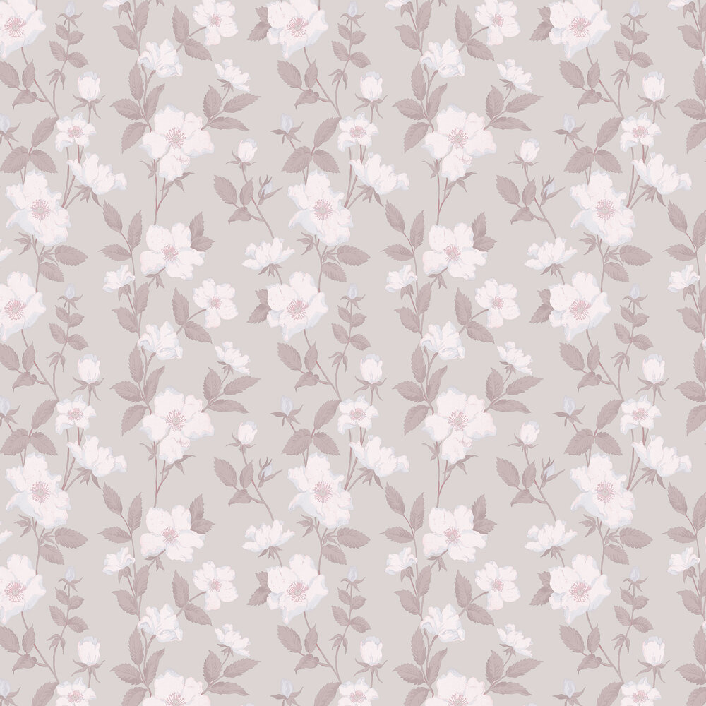 Fleurir  Wallpaper - Sugared Violet - by Laura Ashley