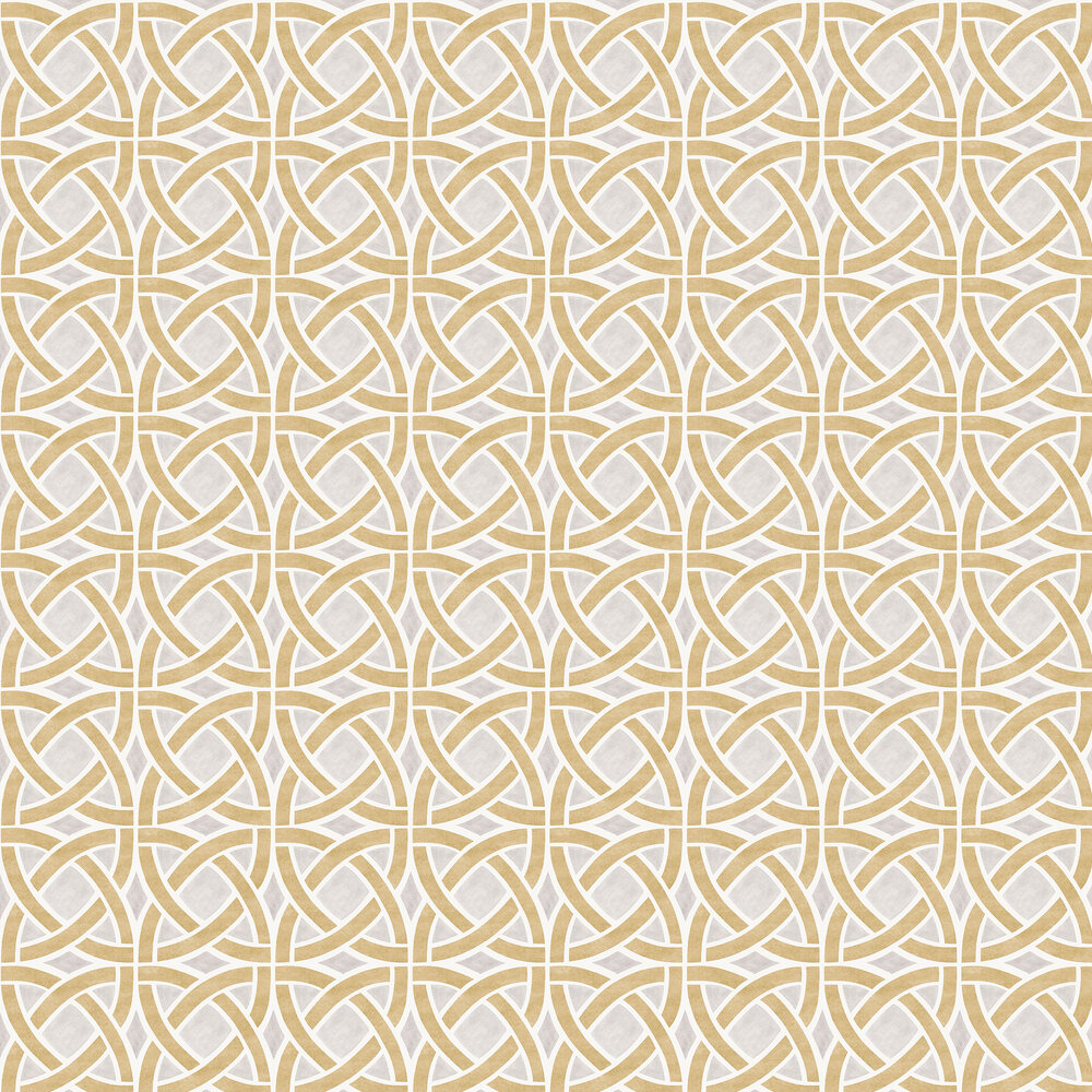 Roots Wallpaper - Ocre - by Coordonne