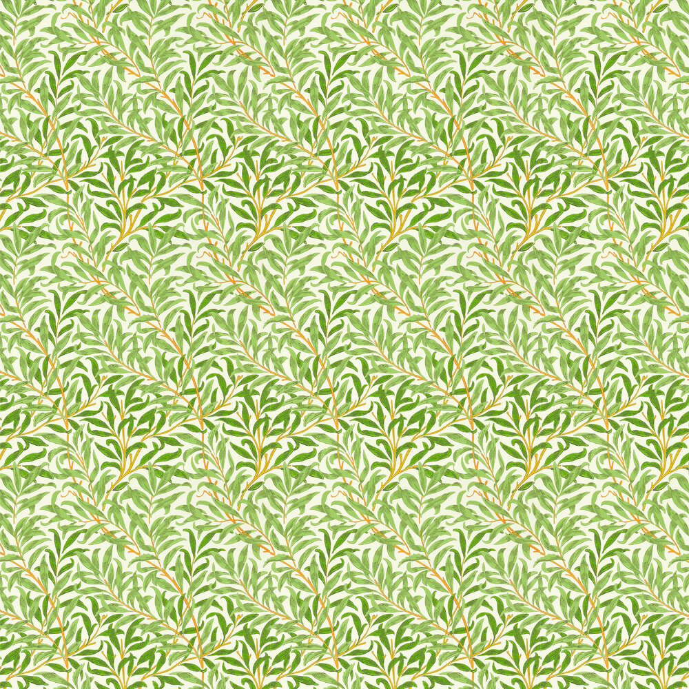 Willow Bough Wallpaper - Leaf Green - by Morris