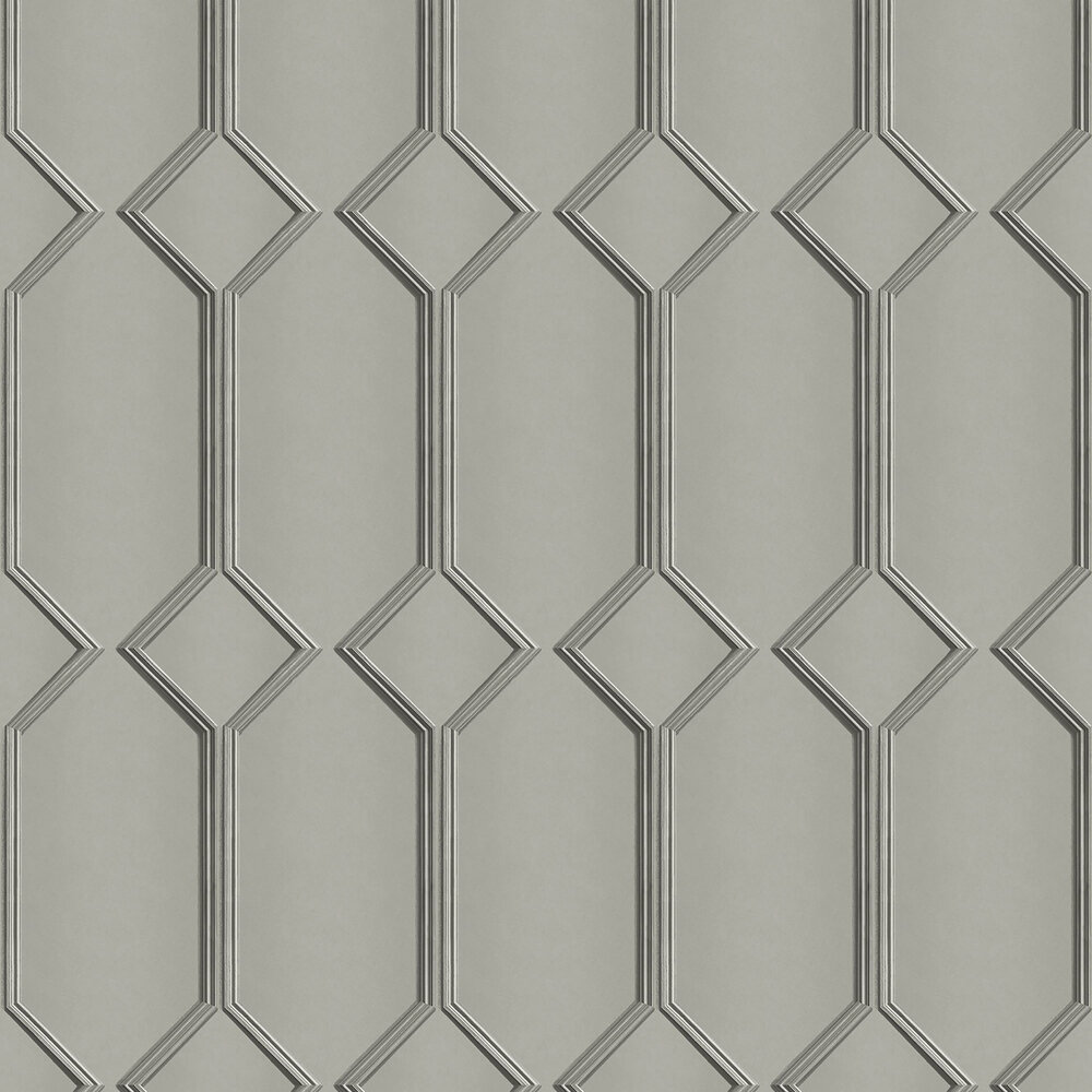 Alessia Panel Wallpaper - Grey - by Albany