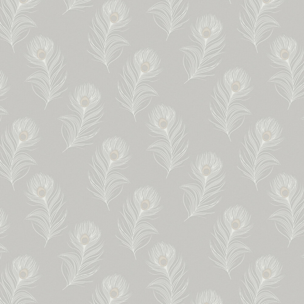 Pavona Wallpaper - Grey - by Albany