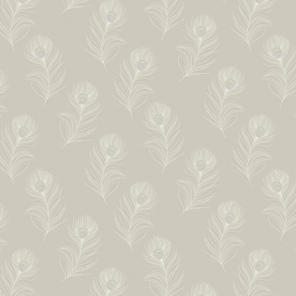 Pavona Wallpaper - Taupe - by Albany