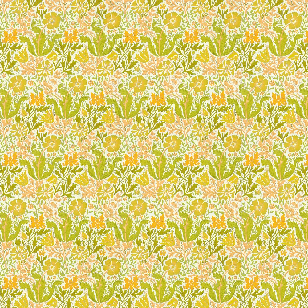 Compton by Morris - Summer Yellow - Wallpaper : Wallpaper Direct