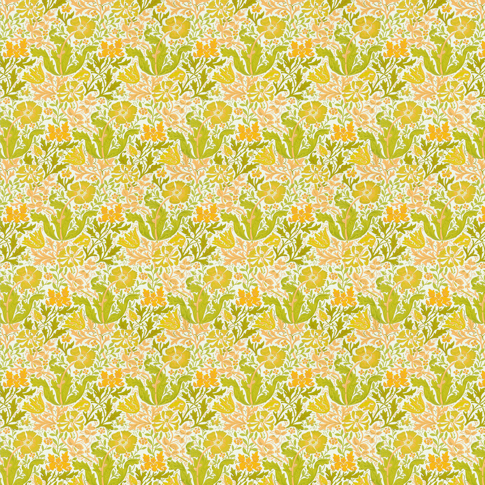 Compton Wallpaper - Summer Yellow - by Morris