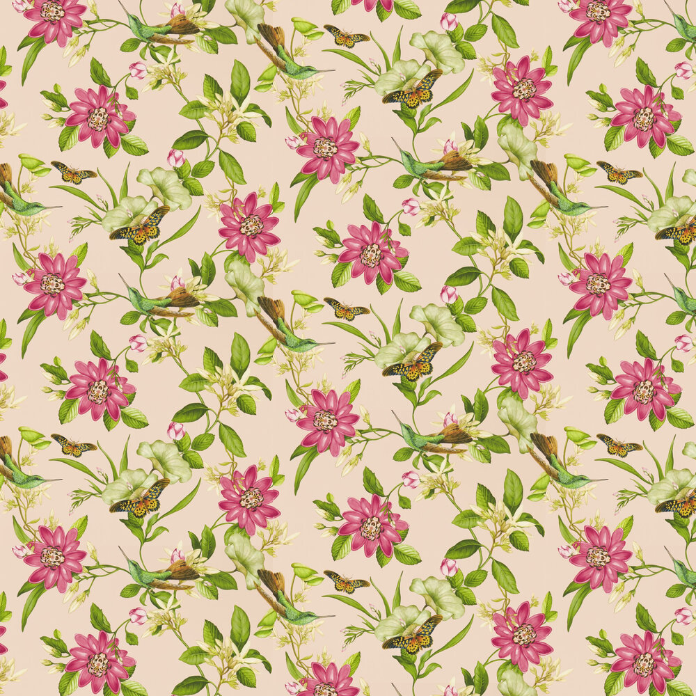 Pink Lotus Wallpaper - Blush - by Wedgwood by Clarke & Clarke