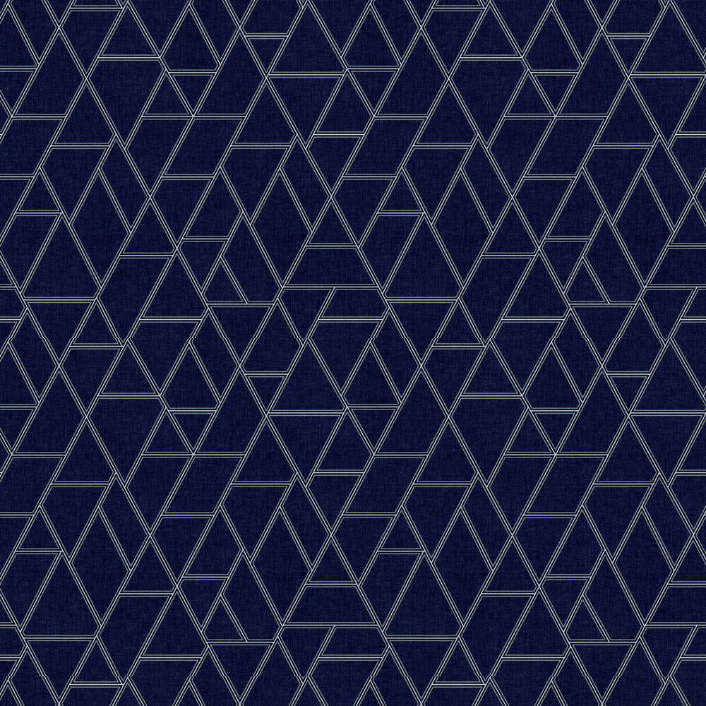 Labyrinth Wallpaper - Navy - by Coordonne