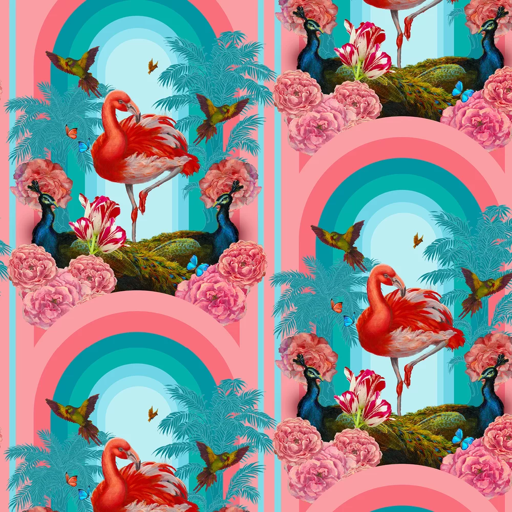 Laurence Llewelyn-Bowen Wallpaper Flamingo-go LLB6045
