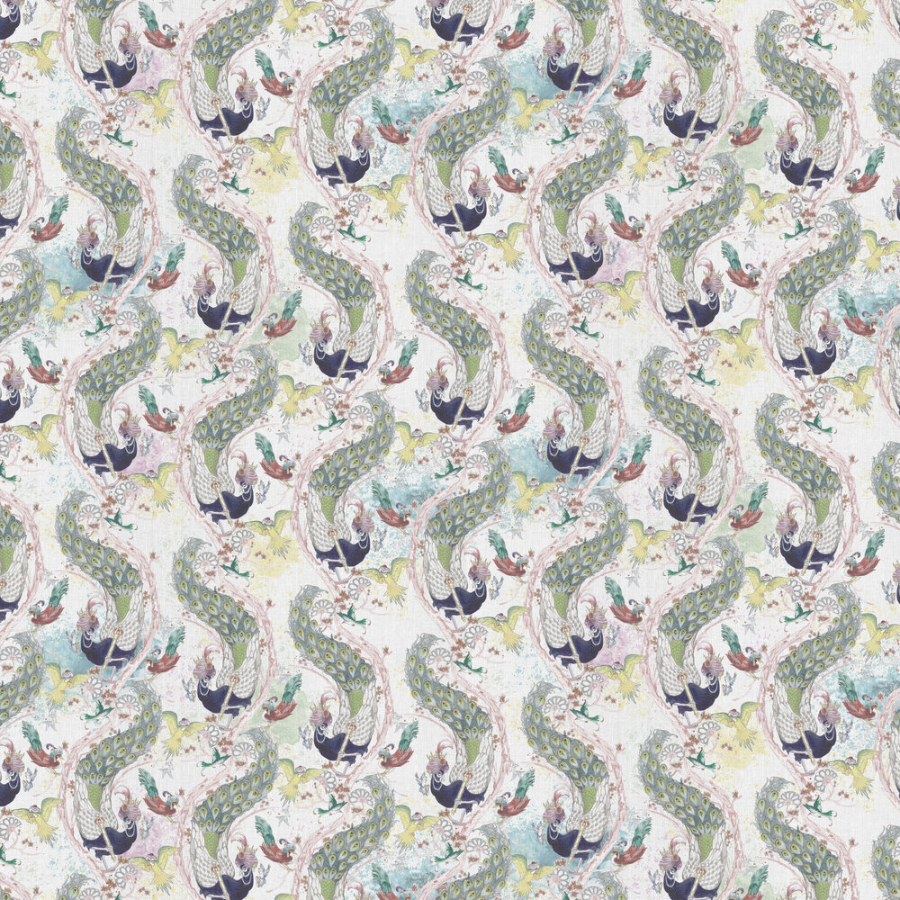 Bird World Wallpaper - Multi - by Laurence Llewelyn-Bowen