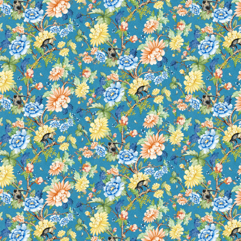 Sapphire Garden Wallpaper - by Wedgwood by Clarke & Clarke