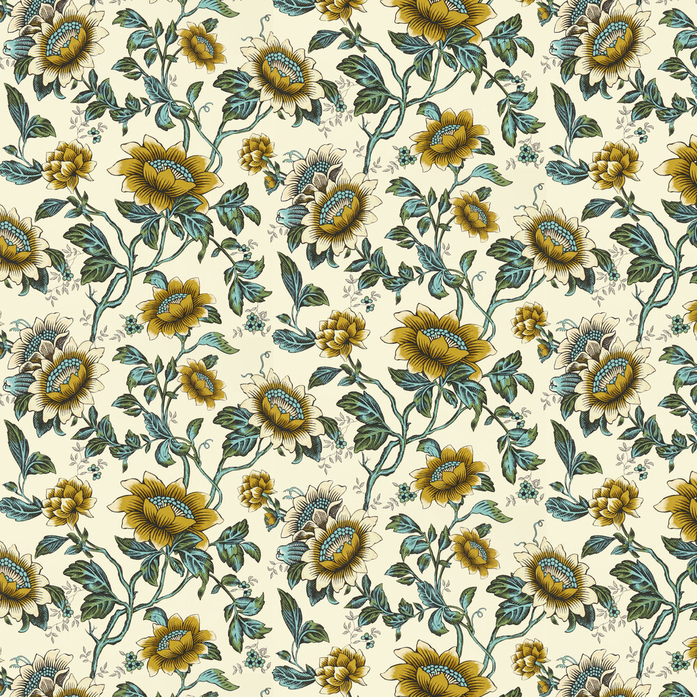 Tonquin Wallpaper - Chartreuse - by Wedgwood by Clarke & Clarke