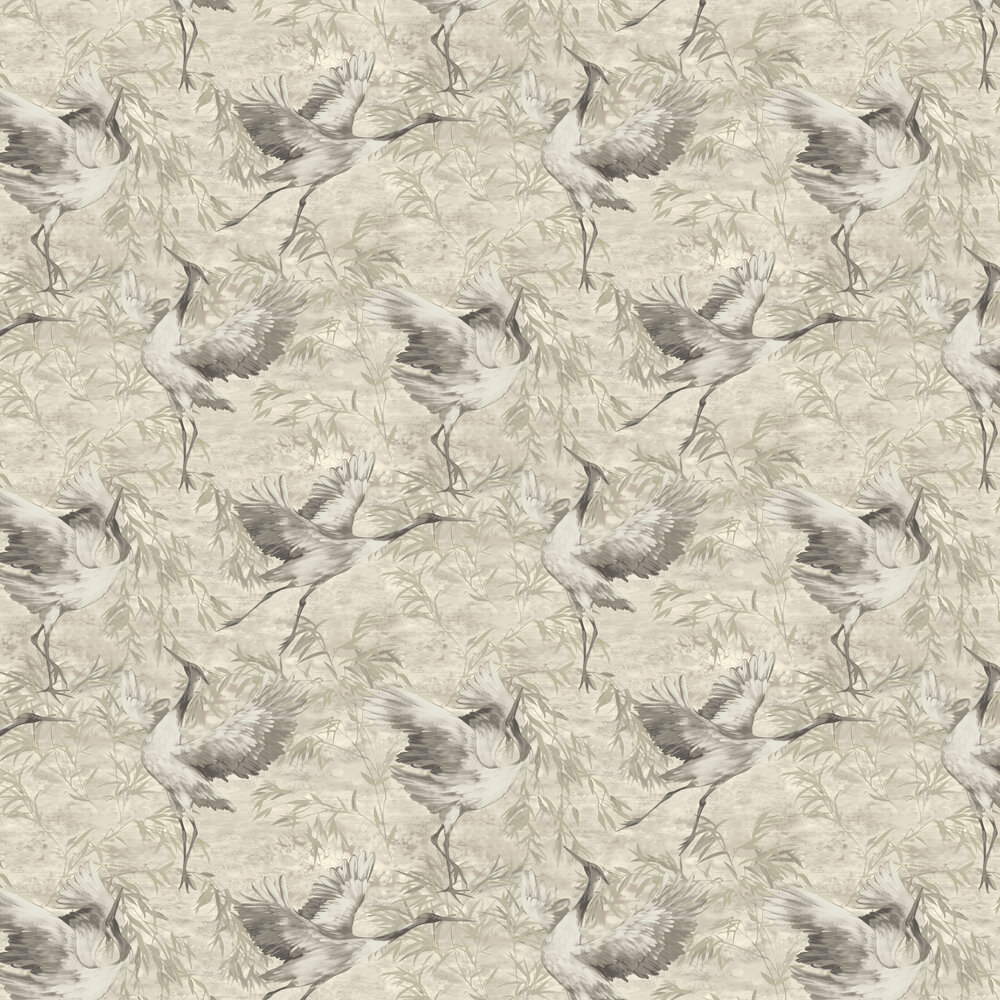 Sarus Wallpaper - Beige - by Albany