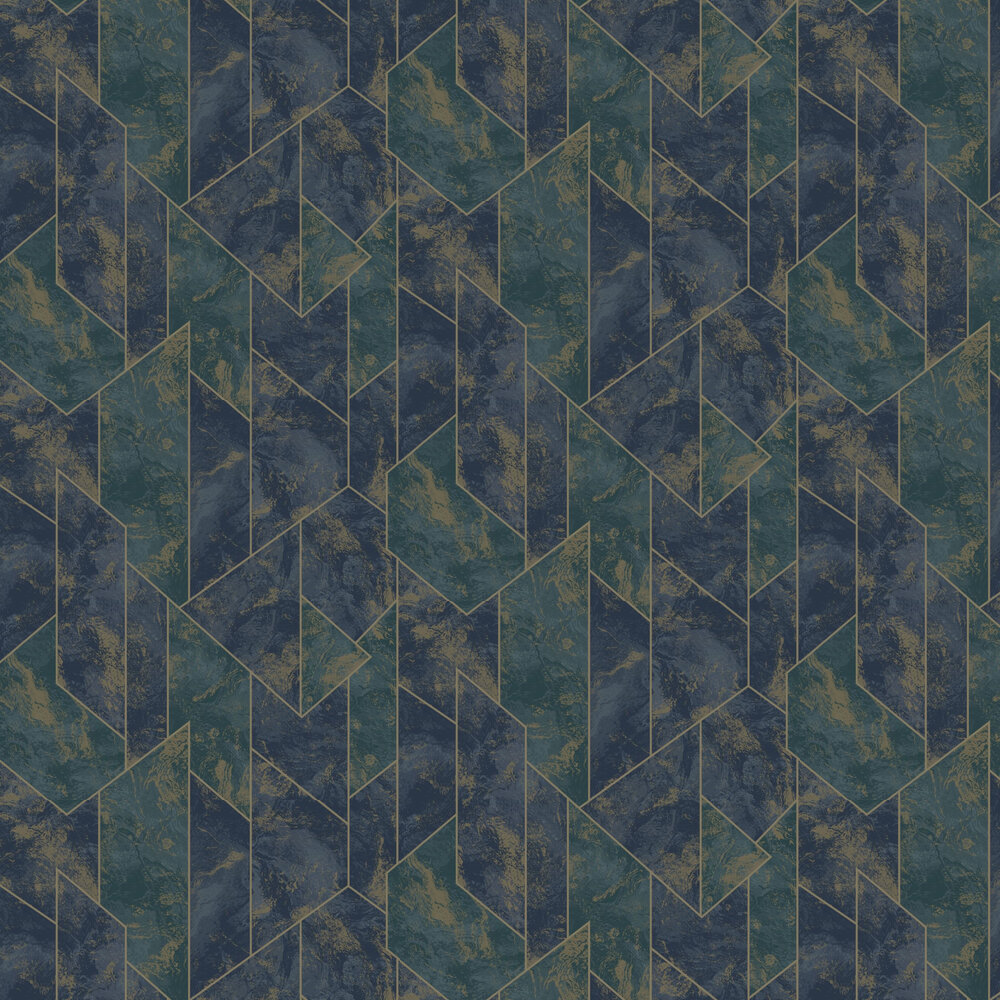 Zarci Wallpaper - Navy - by Albany
