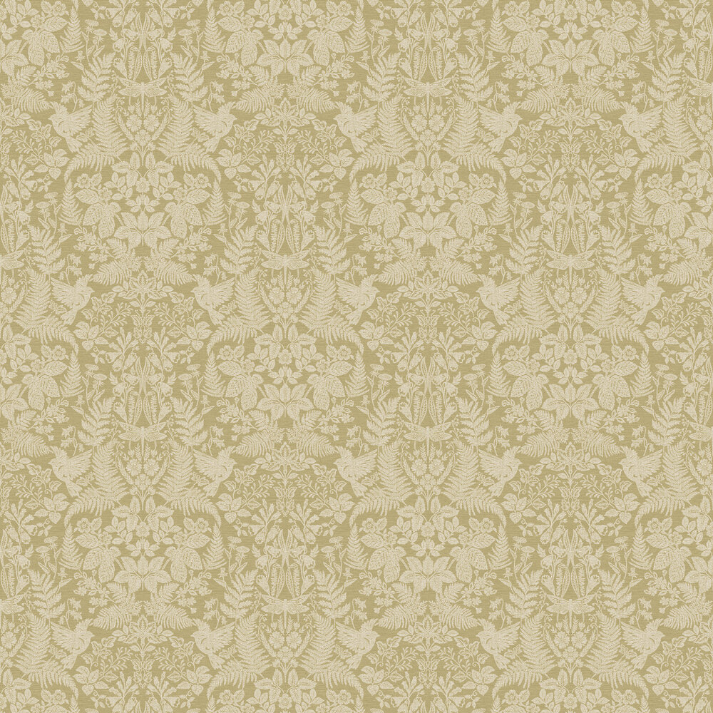 Loxley Wallpaper - Ochre - by Albany