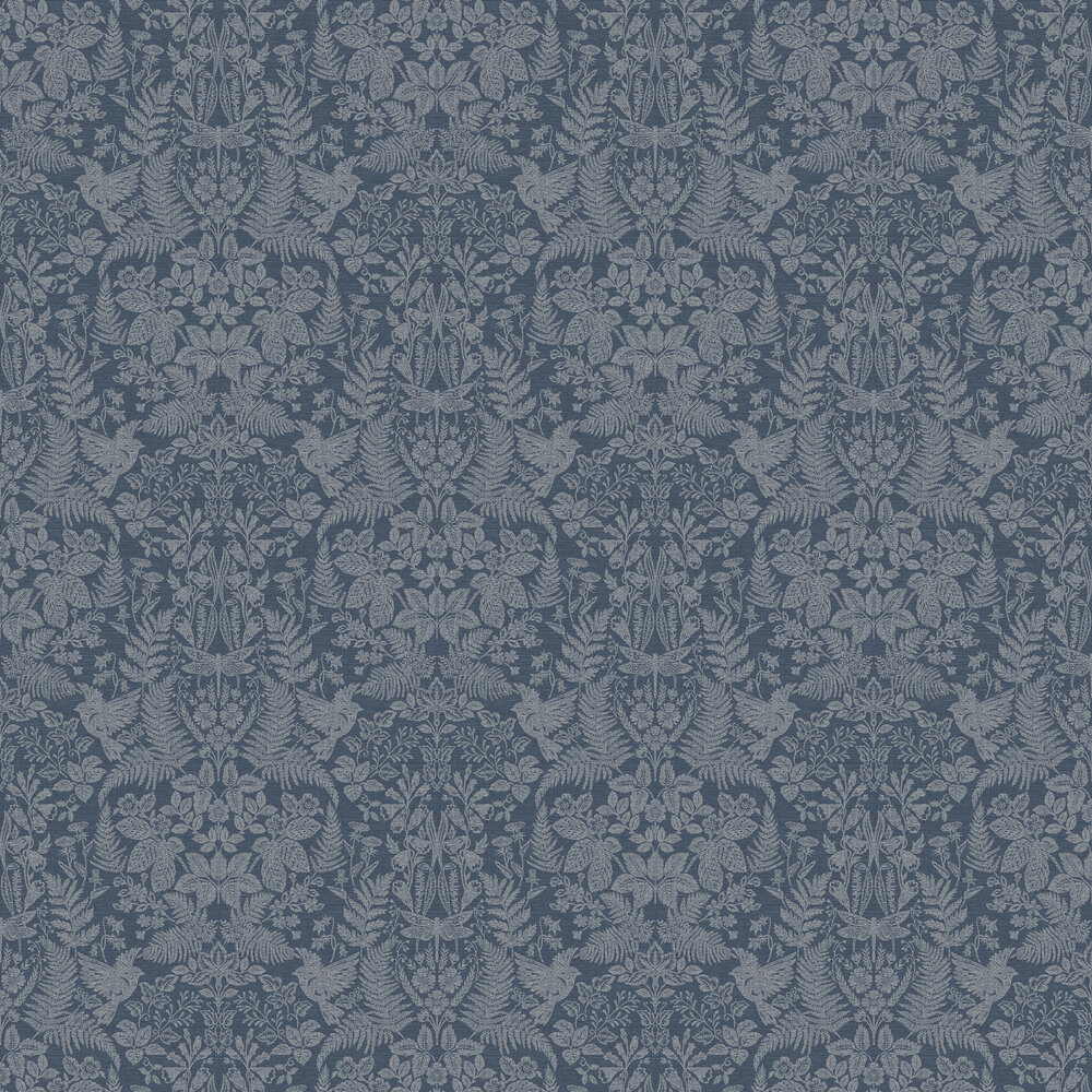 Loxley Wallpaper - Navy - by Albany