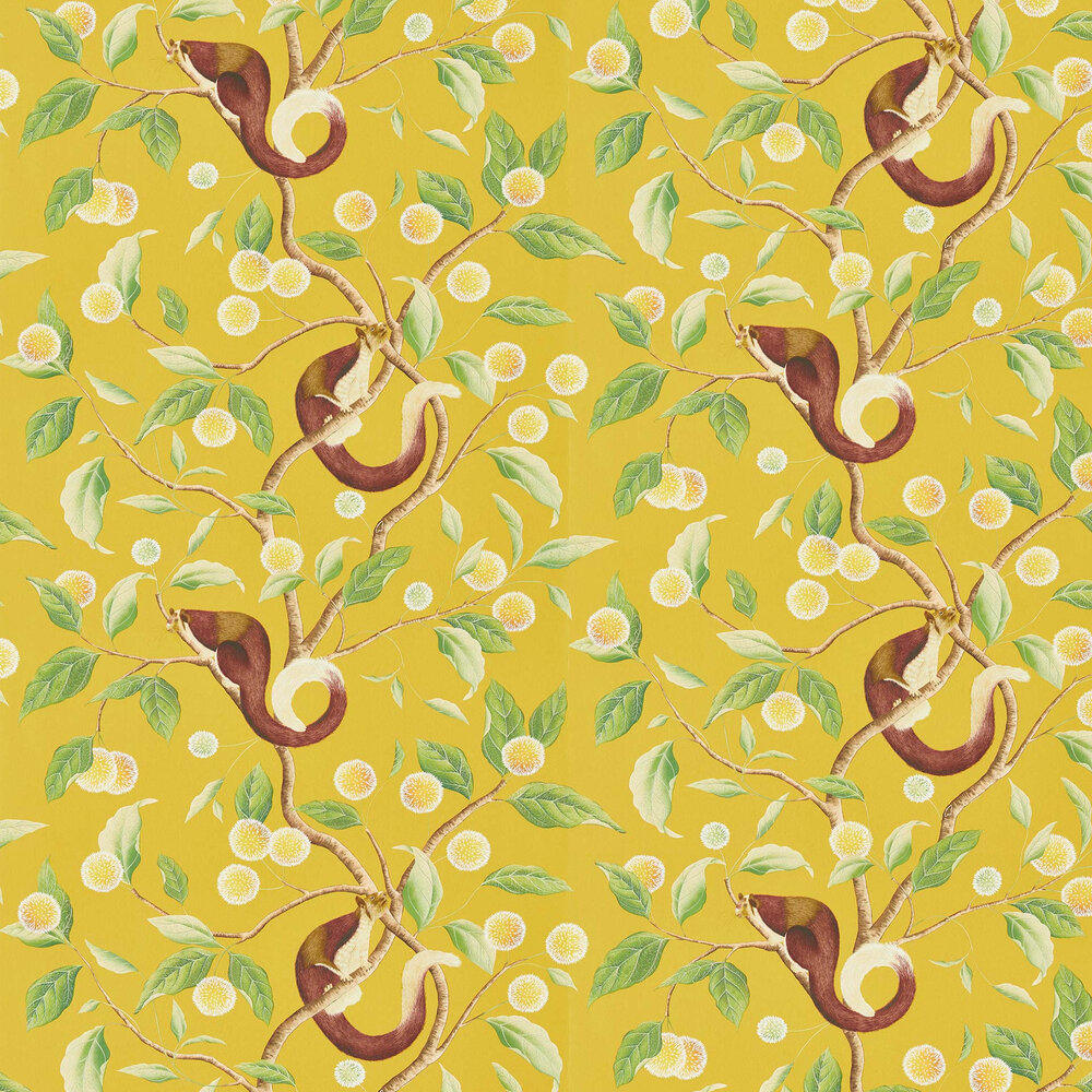 Nellie  Wallpaper - Honey/ Meadow - by Harlequin