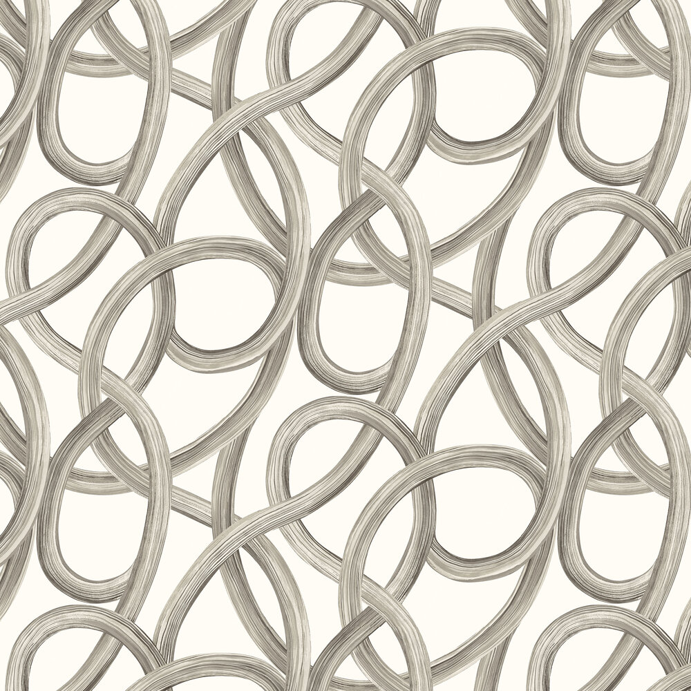 Twisted Geo Wallpaper - Concrete - by Ohpopsi
