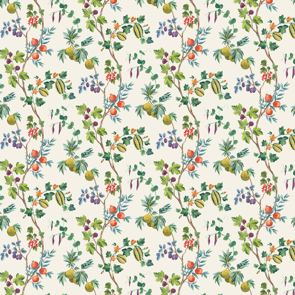 Orchard Wallpaper - Leaf Green - by Osborne & Little
