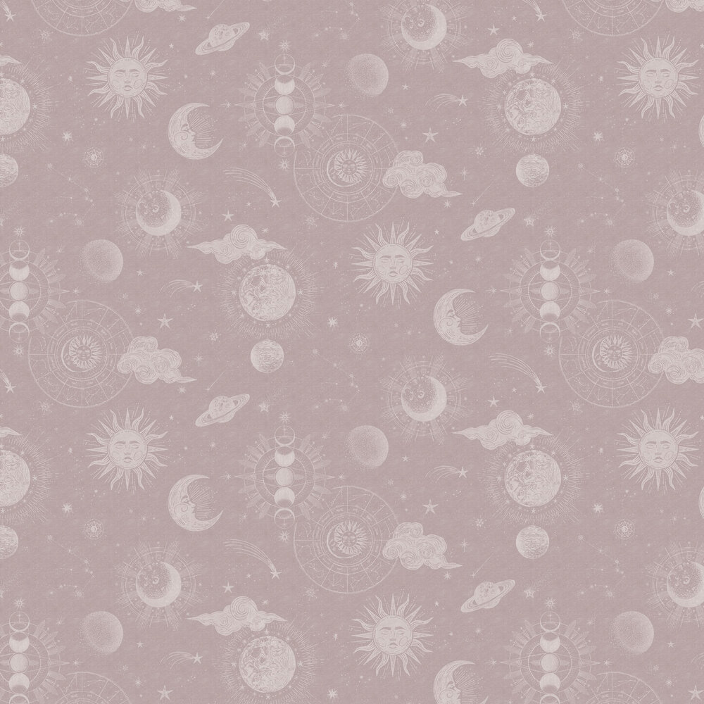 Planetarium Wallpaper - Pink - by Rebel Walls