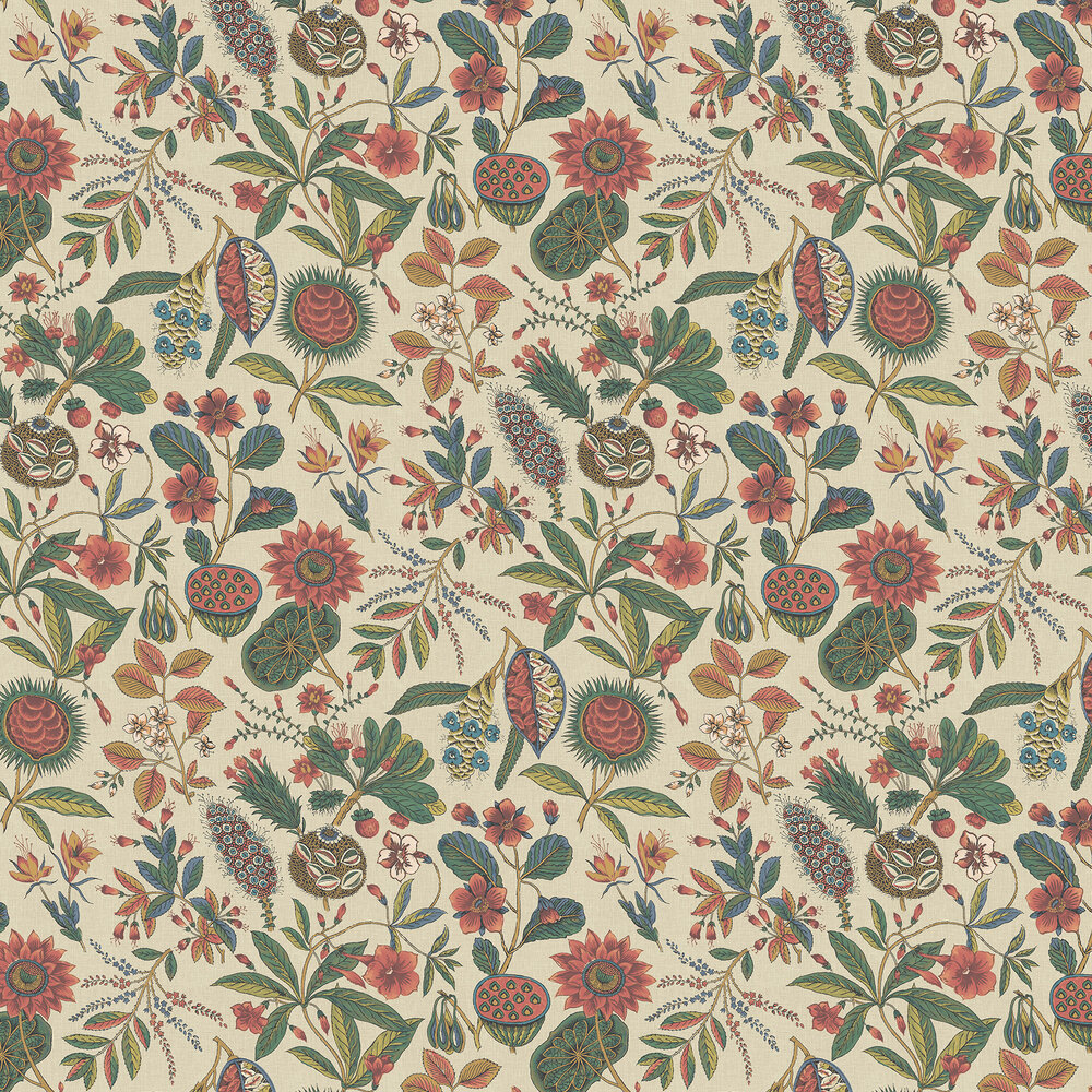 Exotic Fruit Wallpaper - Pomegranate - by The Design Archives