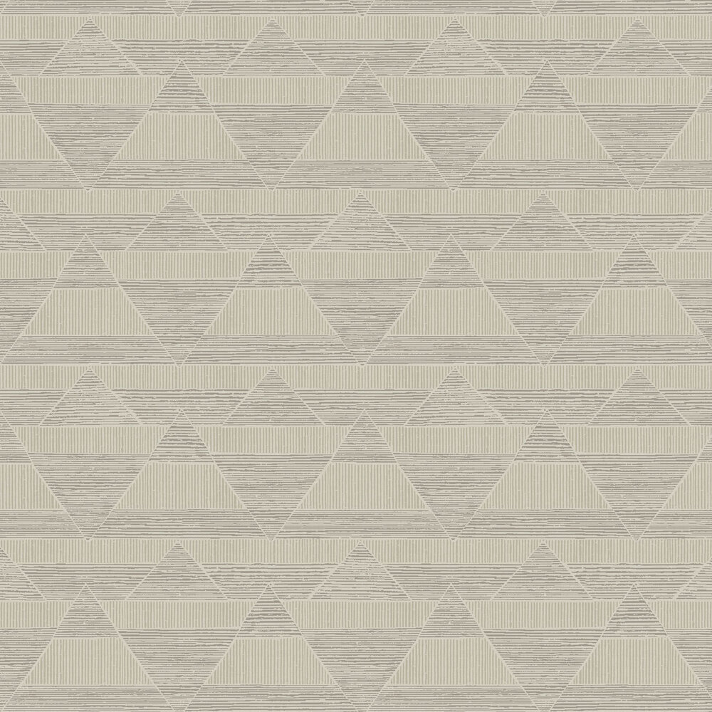 Triangle Lines Wallpaper - Beige - by Eijffinger