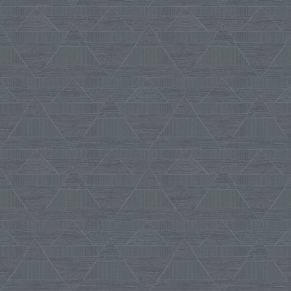Triangle Lines Wallpaper - Blue - by Eijffinger