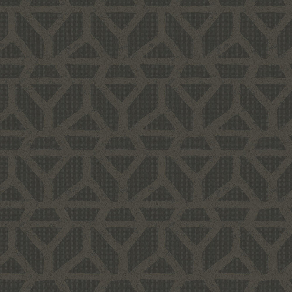 Triangle Lines Wallpaper - Black - by Eijffinger