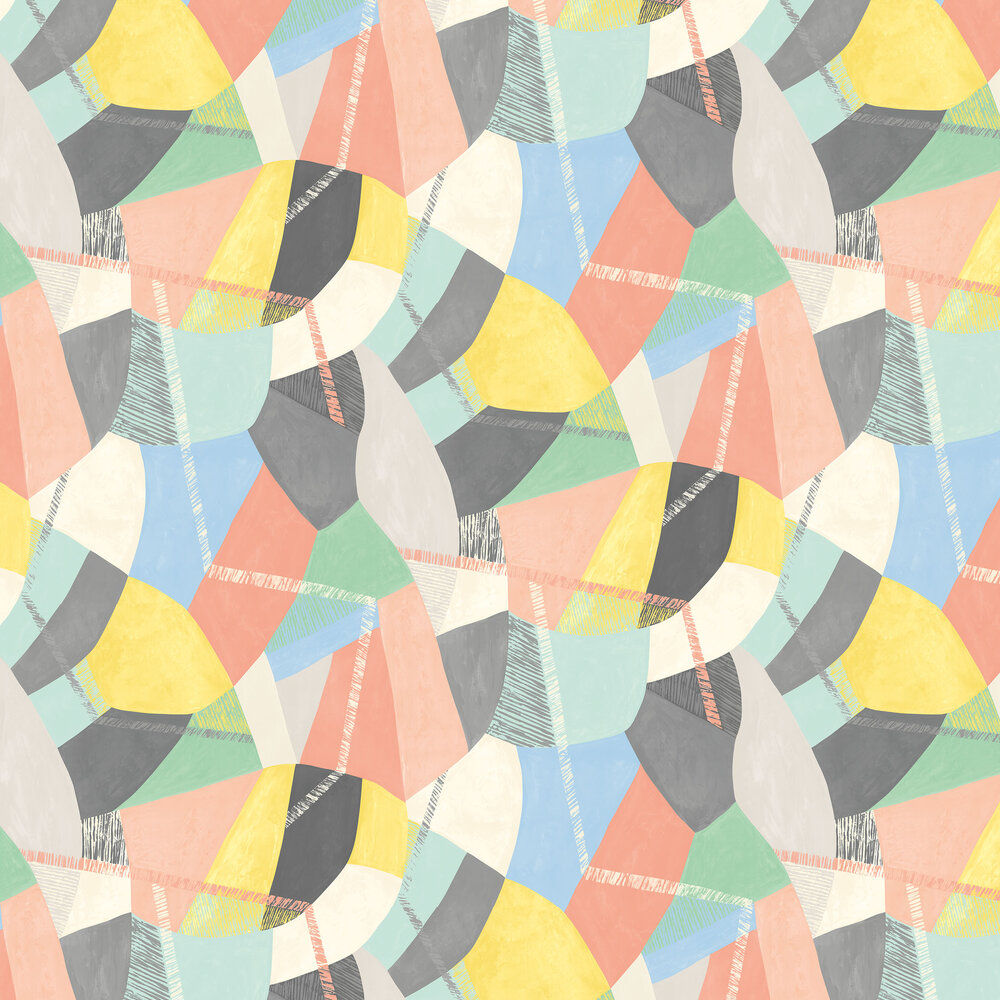 Abstract Geo Wallpaper - Pastel Pop - by Ohpopsi