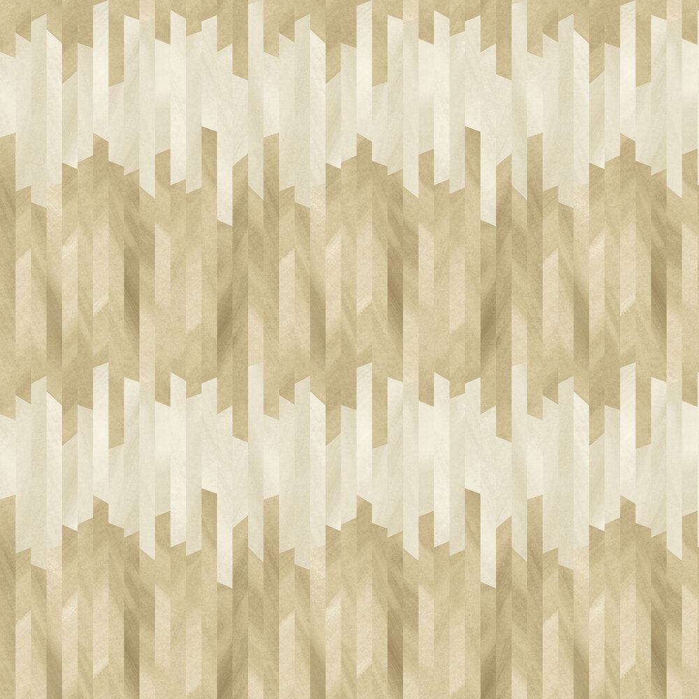 Strata Wallpaper - Parchment - by Ohpopsi