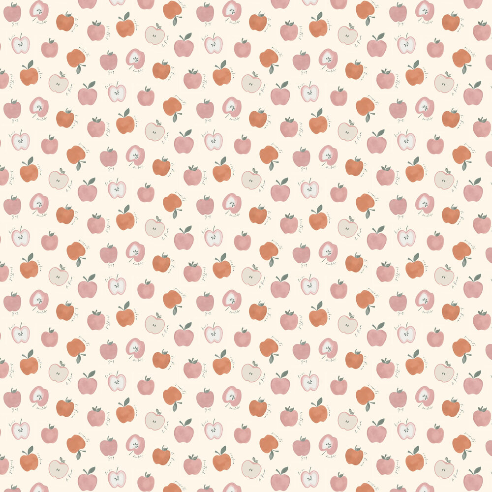 Apple Wallpaper - Peach Blush - by Stil Haven