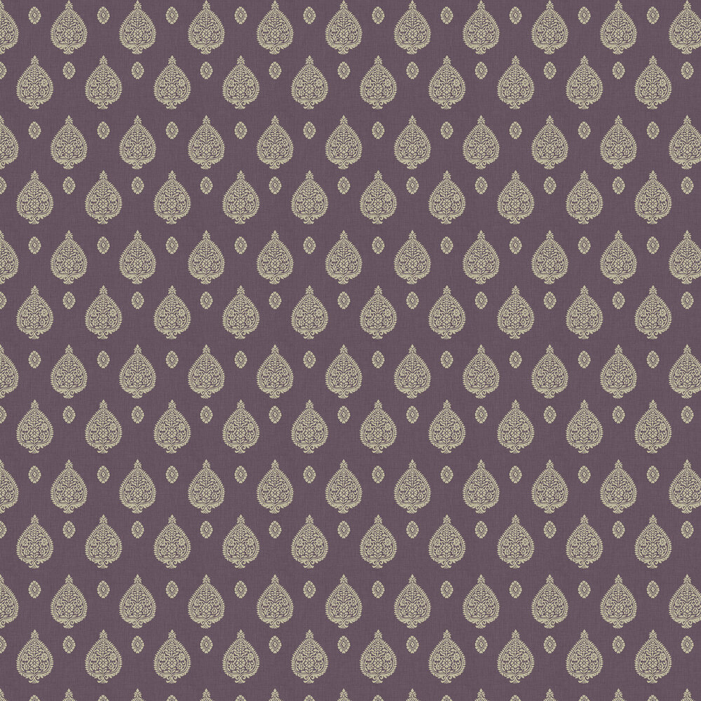 Malaya Wallpaper - Grape - by The Design Archives