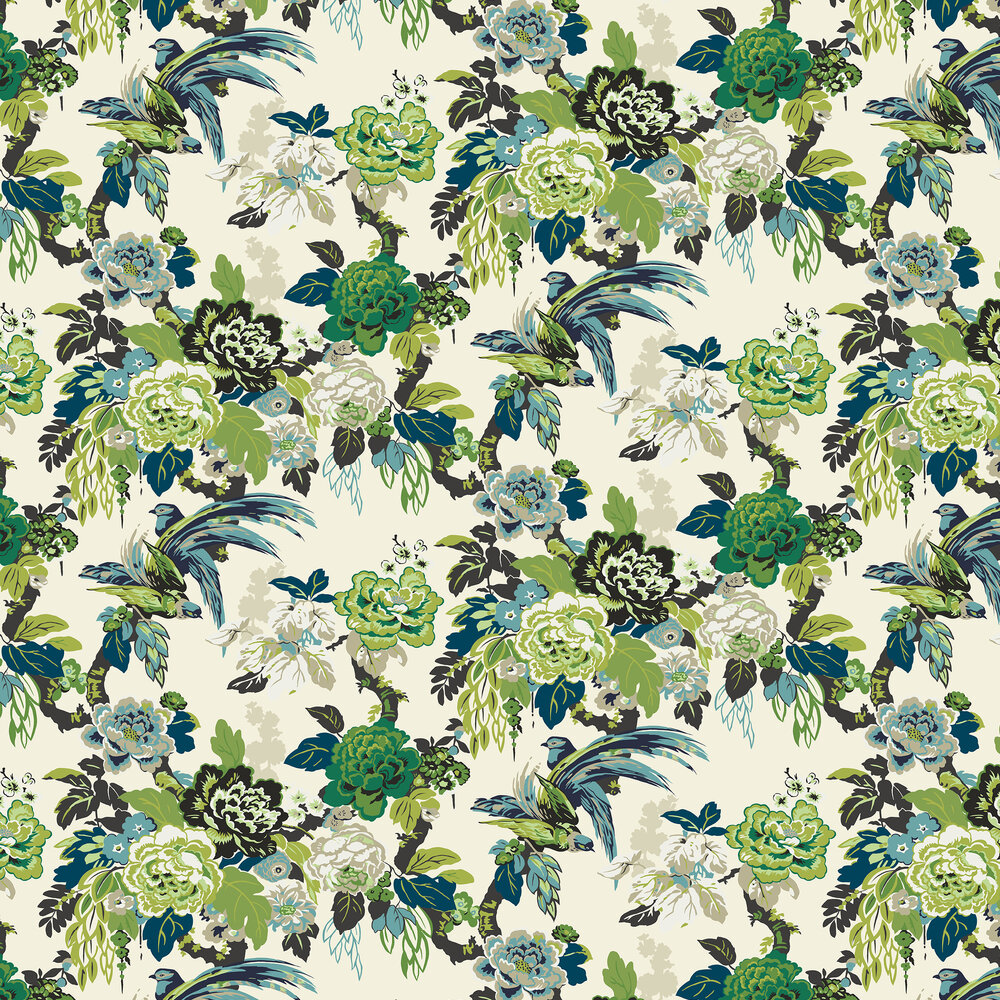 Grand Floral Wallpaper - Zest  - by The Design Archives