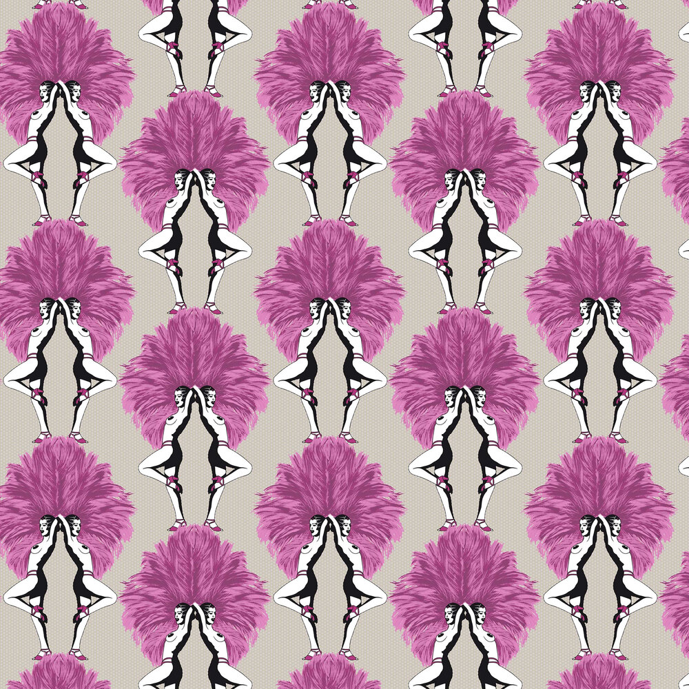 Showgirls Wallpaper - Pink - by Graduate Collection