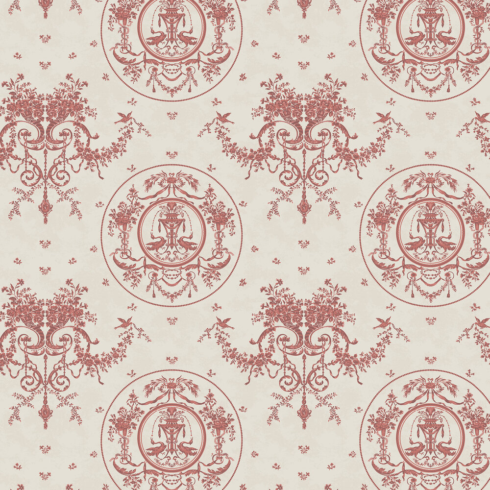 Albertina Wallpaper - Terracotta - by The Design Archives