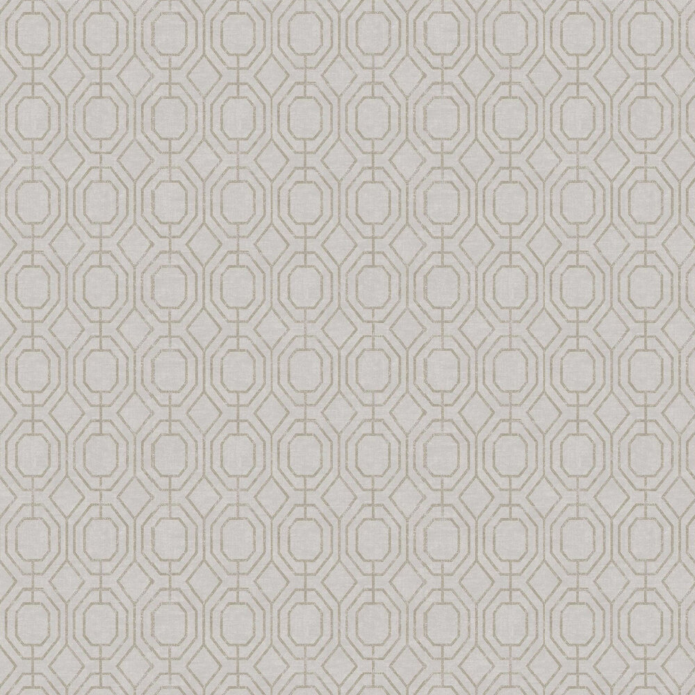 Luxe Geo Wallpaper - Champagne - by Superfresco Easy