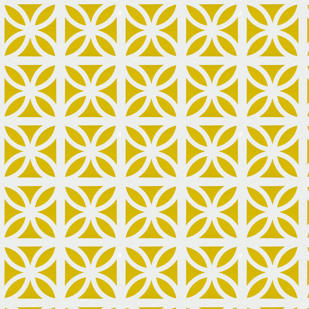 Breeze Wallpaper - Mustard - by Mini Moderns