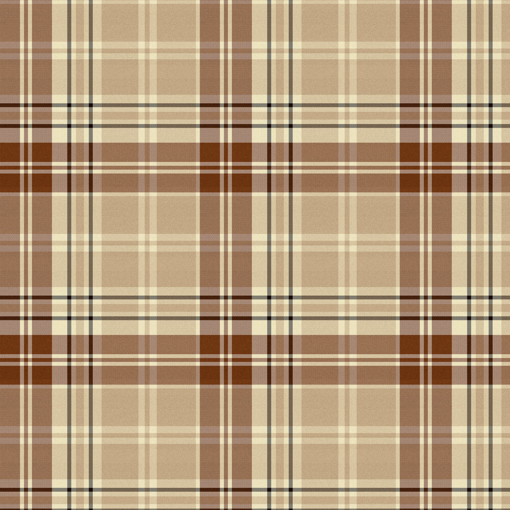 Chesterfield Plaid Wallpaper - Cappuccino - by Mind the Gap