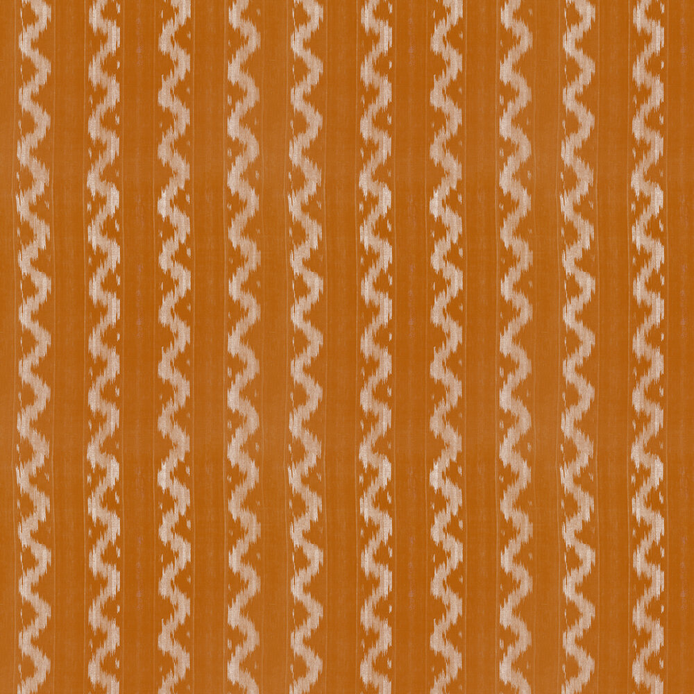 Vintage Ikat Wallpaper - Apricot - by Mind the Gap