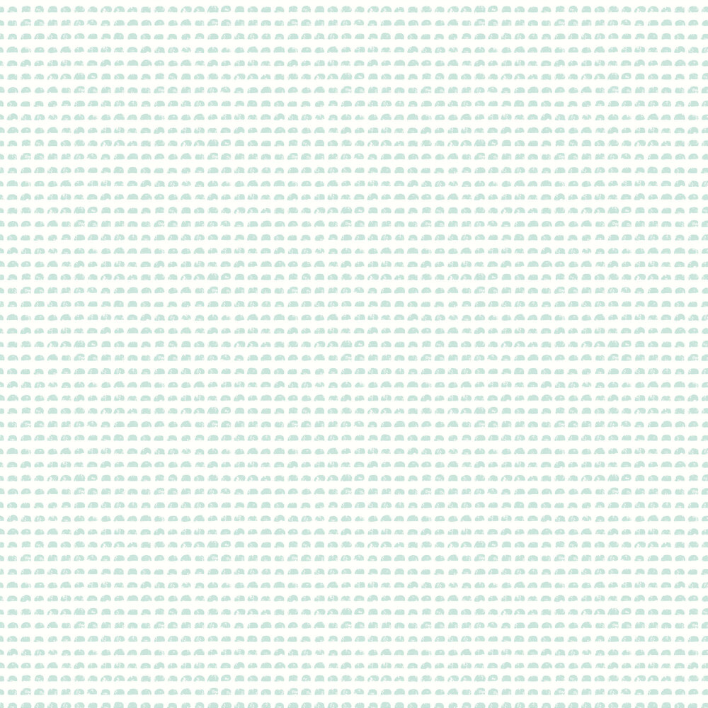 Hay Bale Wallpaper - Soft Teal - by Ohpopsi